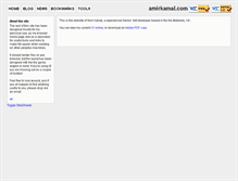 Tablet Screenshot of amirkamal.com